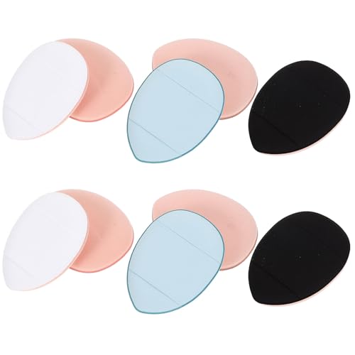 INOOMP Mini Puff Maquillaje en Polvo Suelto 12 Piezas Forma de Tamaño Pequeño para Uso Húmedo y Seco, Aplicador Portátil Suave Niñas y Mujeres, Adecuado para Maquillaje Color Aleatorio