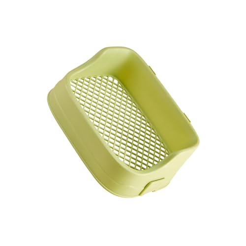 Bac à litière d'angle pour cobaye vert 36x24cm avec fixation stable