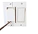 Rocker Light Switch Cover Guard with Rectangular Cutout – Child Safety, Prevents Accidental On/Off, Tool Access Only – Indoor Use, Easy Install (4)