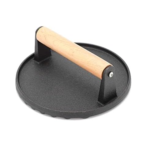 Trintion 7-Inch Cast Iron Grill Press Cover