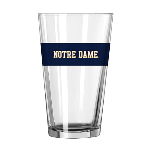 Image of Logo Brands NCAA 16 oz Pint Glass - Durable Glass With Bold Team Color- Chip-Resistant Rim Drinkware For Fans, Tailgates, Home Bars & Everyday Use