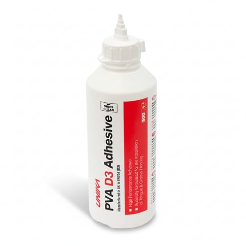 Unika PVA D3 Adhesive/Glue - Waterproof: Tongue & Groove Flooring