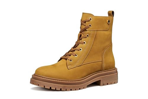 Geox Mujer D IRIDEA Ankle Boot, León, 37 EU, amarillo (león), 37 EU