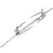 Comficent_GB grill rotator silnik lub widelec obrotowy zestaw elektryczny grill rożen pręt do grilla 1,5 V rozmiar D grill rotator silnik trwały metalowy uchwyt do grilla pieczenia, akcesoria do mięsa szpikulca narzędzie