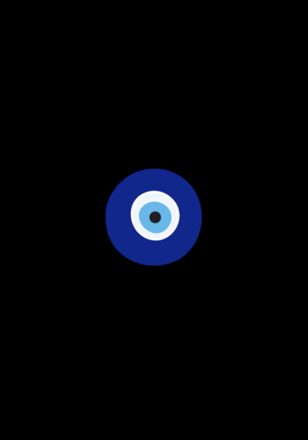 Notebook: Evil Eye Notebook Journal - 100 Pages Lined Paper