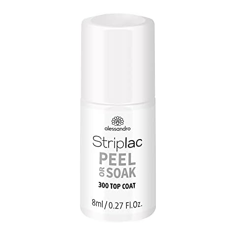 Esmalte de uñas LED Alessandro Striplac Peel or Soak Top Coat para un acabado brillante y duradero Cover