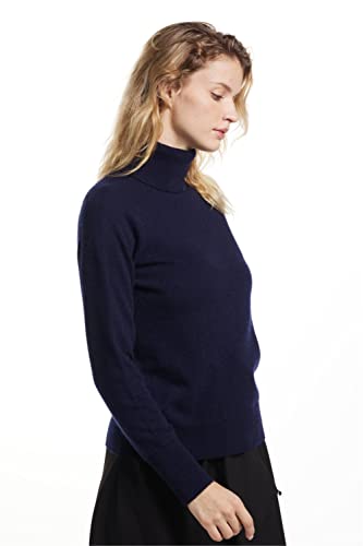 Image of EURKEA Women's Turtleneck 100% Cashmere Sweater, Long Sleeves Pullover Winter Top for Women, Gift Ready
