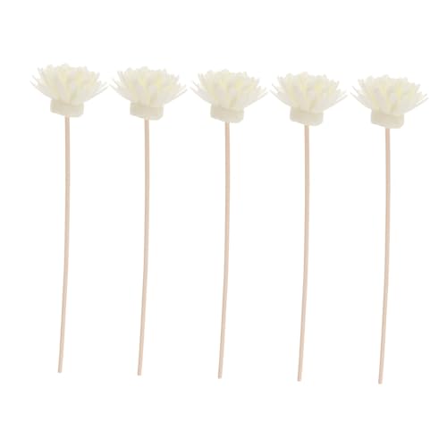 OSOLADY 5set Small Chrysanthemum Diffuser Sticks Rattan Reeds for Diffuser Natural Fragrance Replacement for Home Office and Bathroom Decor