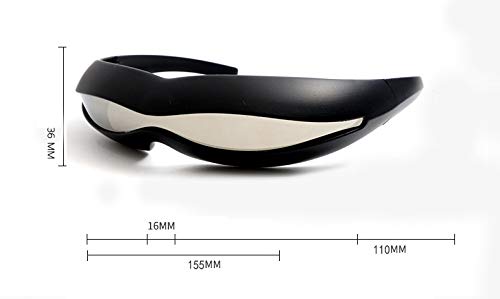 PLOPLO Futuristic Cyclops Monoblock Shield Mirrored Polarized Sunglasses UV4002