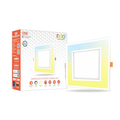 Image of EcoEarth Neo Bluetooth Smart Profile Led Panel | 10 Watt (Square, 1)