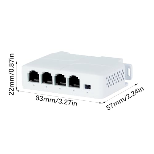 Extensor POE Gigabit de 4 puertos para cámaras de seguridad y alimentación Ethernet 3