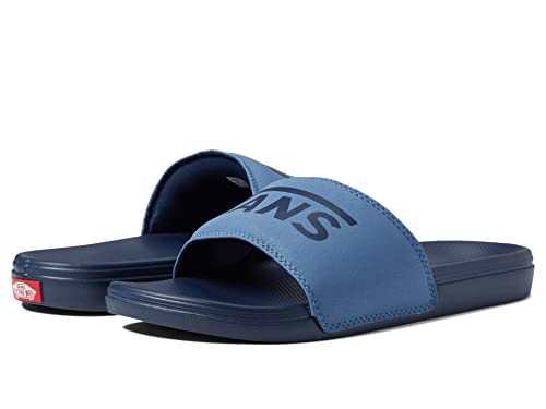 Vans Chanclas deslizantes de tablero de ajedrez para hombre, (Vans) Moonlight Blue/Dress Blues, 10.5 Women/9 Men