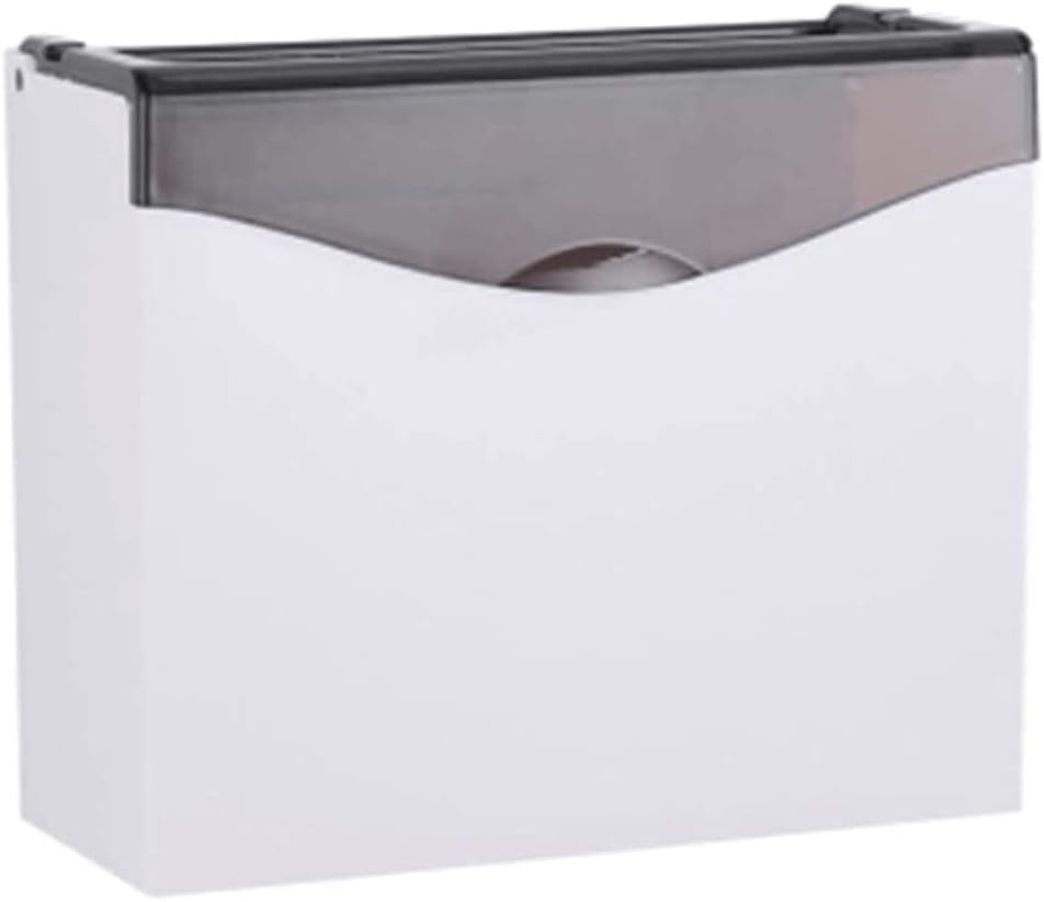 Paper Towel Dispenser Paper Towel Dispenser, Wall Mount Compact Paper Towel, No Punch, Household Tissue Dispenser, Toilet Tissue Holder High Capacity (Black)