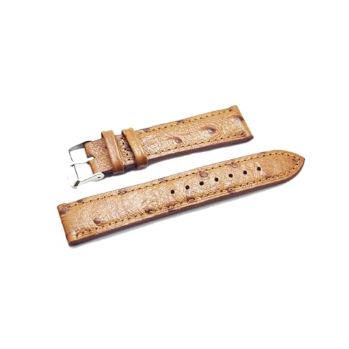 Bracelet de montre en cuir véritable style autruche 18 mm 20 mm 22 mm 24 mm