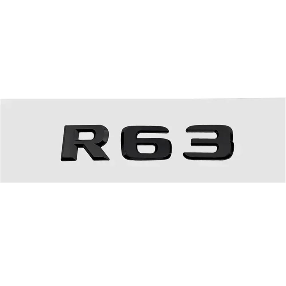 YTQMoreBNZ YYDStes ABS Car Rear Sticker Alphabet Trunk Badge Decal Exterior Compatible With Mercedes Benz R63 R300 R320 R350 R500