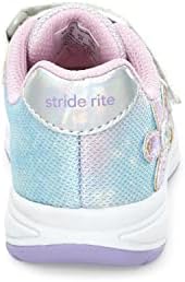 Stride rite Girls SR Lighted Glimmer Sneaker, Iridescent, 9 Toddler | Image 2