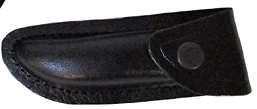 Etui pour Couteau Noir 12cm Croute de Cuir