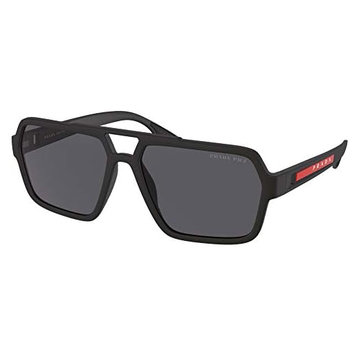 Óculos de sol Prada Linea Rossa PS 1 XS DG002G Preto Borracha