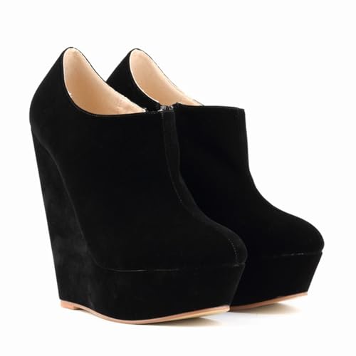 Bottines à talons hauts compensés 14cm pour sublimer votre hiver