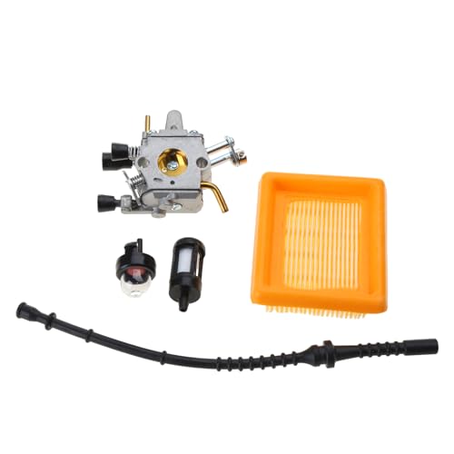Kit de carburador para desbrozadora FS400 FS450 FS480 con kit de limpieza de carburador de línea de combustible