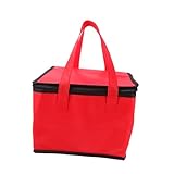 FUNOMOCYA 断熱フードバッグ シーフード保存とピザ収納キャリア ケータリングや個人使用のためのポータブル食料品クーラーバッグ