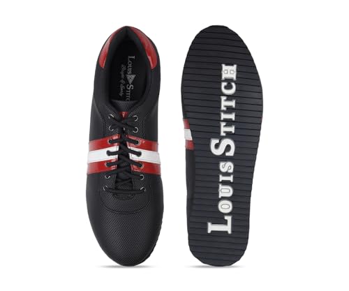 Image of LOUIS STITCH Men's Casual Sneaker | Elastic auto Adjustable Laces Sneakers for Men | Sneakers Shoes | Comfortable and Lightweight | LSPSNK TP