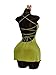 SOLY HUX Women's Summer Mini Dress Criss Cross Lace Up Backless Ruched Bodycon Cocktail Party Cami Dresses Plain Green Small