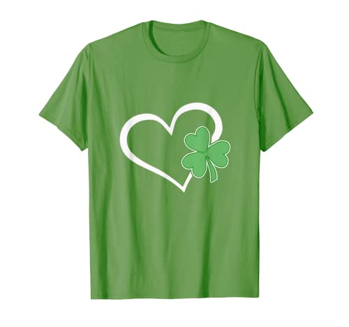 Niños niñas corazón día de San Patricio trébol irlandés bebé Camiseta