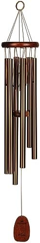 Woodstock Wind Chimes for Outside, Garden, Patio, Porch and Outdoor Decor (32") Pachelbel Canon Chime Bronze Wind Chime Gifts (PCCB)