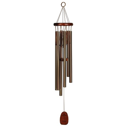 Woodstock Wind Chimes for Outside Garden Patio Porch and Outdoor Decor (32) Pachelbel Canon Chime Bronze Wind Chime Gifts (PCCB)