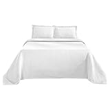 BLUENILEMILLS Premium 100% Cotton Woven Jacquard Matelasse Bedspread Set, Oversized Bedding,...
