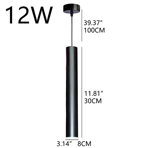 Downlight LED negro cilíndrico para iluminar la isla de cocina moderna 2