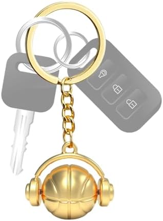Porte-clés de basket-ball – Pendentif mignon en alliage de zinc pour – Petit pendentif casque de sport, breloque créative et amusante pour sac à dos, accessoires de clé de sécurité, Argenté Porte-clés de basket-ball – Pendentif mignon en alliage de zinc pour – Petit pendentif casque de sport, breloque créative et amusante pour sac à dos, accessoires de clé de sécurité, Argenté