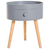 ✅Steht sicher: Die 3 runden Stützbeine sind elegant und tragen Ihre Nachtkommode stabil durch den Alltag.
