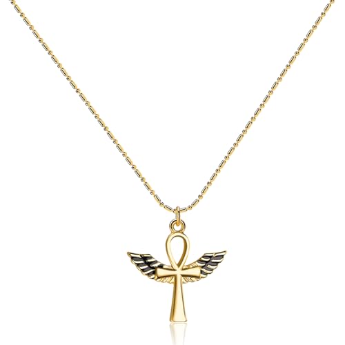MUNORIAY Ankh Cross Necklace for Women: Ancient Egyptian Symbol key