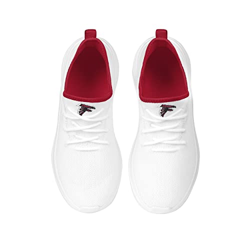 Image of FOCO NFL Womens NFL Team Logo White Athletic Shoes Sneakers