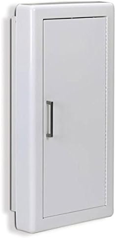 Zonon Semi Recessed Fire Extinguisher Cabinet White Industrial Architectural Wall Cabinet Door With Handle Version For 10 Pound Dry Chemical Fire Extinguisher - View #11