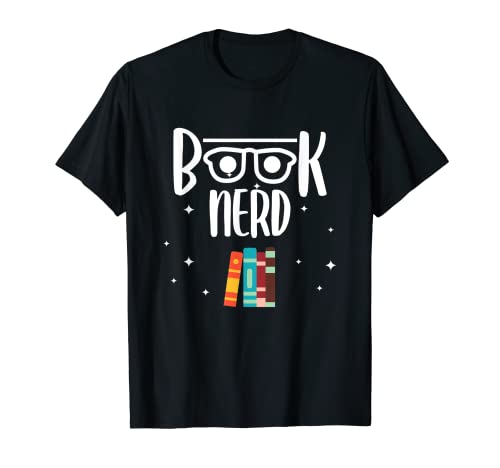 Comical Ladies Book Nerd Funny Geek regalo Camiseta