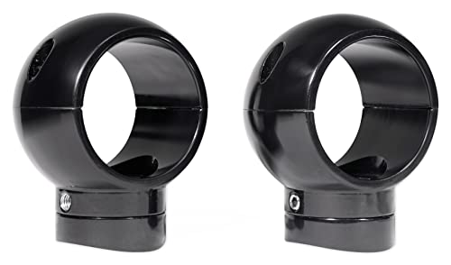 Rockville Pair MacSwivelB 360 Degree Swivel Clamp Mounts, Aircraft-Grade Aluminum, Tool-Free Adjustment, Marine-Grade, for MAC525, MAC65, MAC69, MAC80, MAC90 Tower Pods