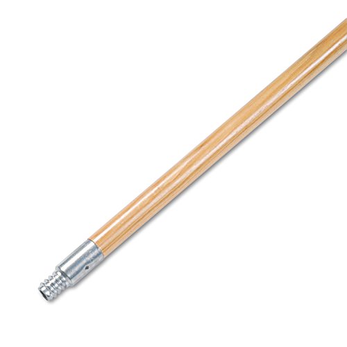 Boardwalk 136 Metal Tip Threaded Hardwood Broom Handle, 15/16