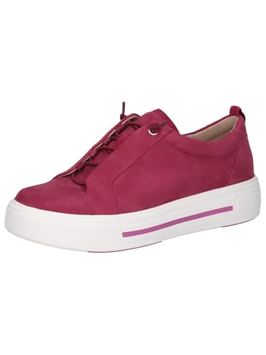 Baskets à plateforme femme cuir Caprice confort durable et semelle épaisse