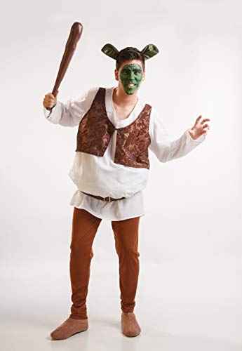 EL REY DEL CARNAVAL, SL Grünes Oger-Kostüm für Erwachsene Einheitsgröße