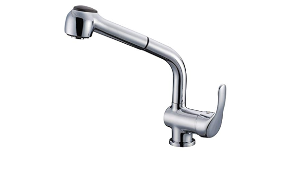 Aquahome Bathkitchen Style 16059111801 Monomando Fregadero Extraible Eco Alto, Gris