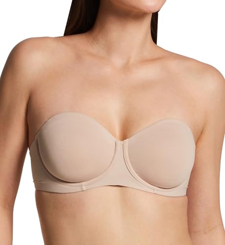 Soutien-gorge minimiseur sans bretelles effet lissant amande pour un galbe parfait