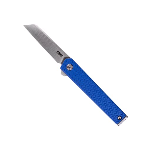 CRKT Ceo Microflipper EDC Folding Pocket Knife: Gentleman's Knife, Everyday Carry, Liner Lock, Aluminum Handle with Deep Carry Pocket Clip 7081