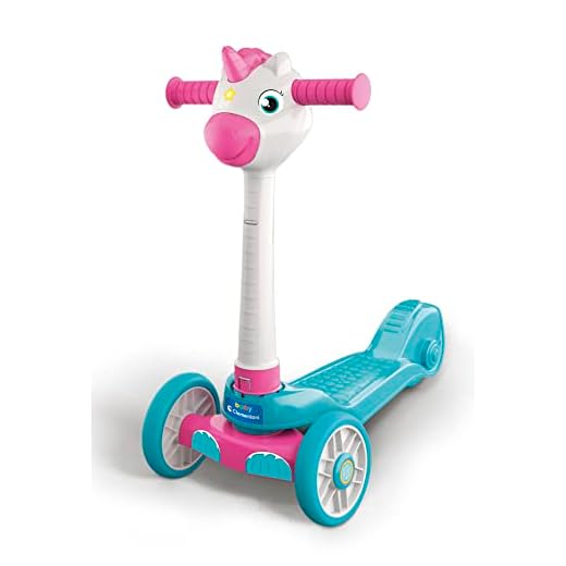 Clementoni-17749 Patinete Unicornio, Monopatín Infantil con Personaje, a Partir de 2 años (17749), Multicolor, Taglia Unica
