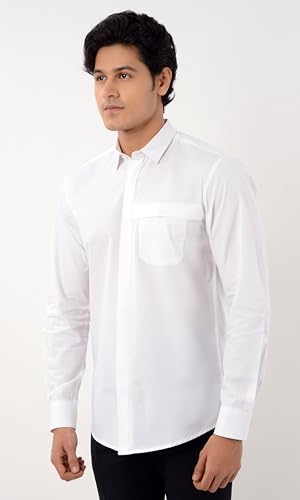 Image of Men's Solid Slim Fit Shirt