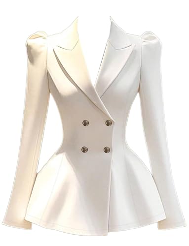 Blazer de costume de dîner femme à double boutonnage et revers pointe