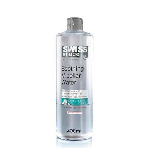 SWISSIMAGE Essential Care Soothing Micellar Water 400 Ml, Removes Makeup And Cleanses & Soothes Skin, Micellar Water Makeup Remover