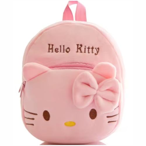 Mochila Bolsa Escolar Pelúcia Infantil Criança Hello Kitty